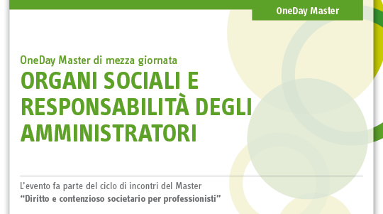 Immagine Organi sociali e responsabilità degli amministratori